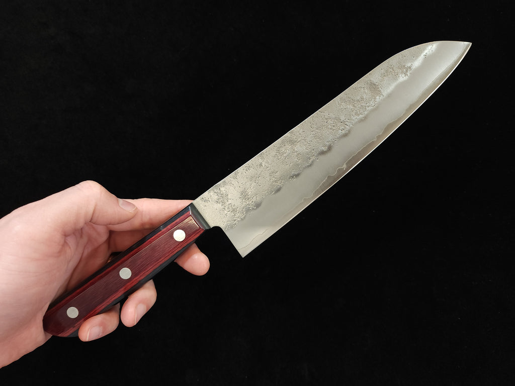 King Ginsan Nashiji Santoku 180mm