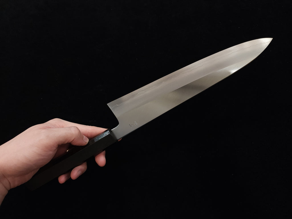 Kagekiyo Ginsan Wide Bevel Gyuto 240mm w/ Saya