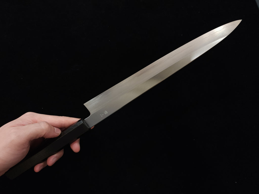 景清銀三鋼和筋引270mm (漆柄) 連鞘