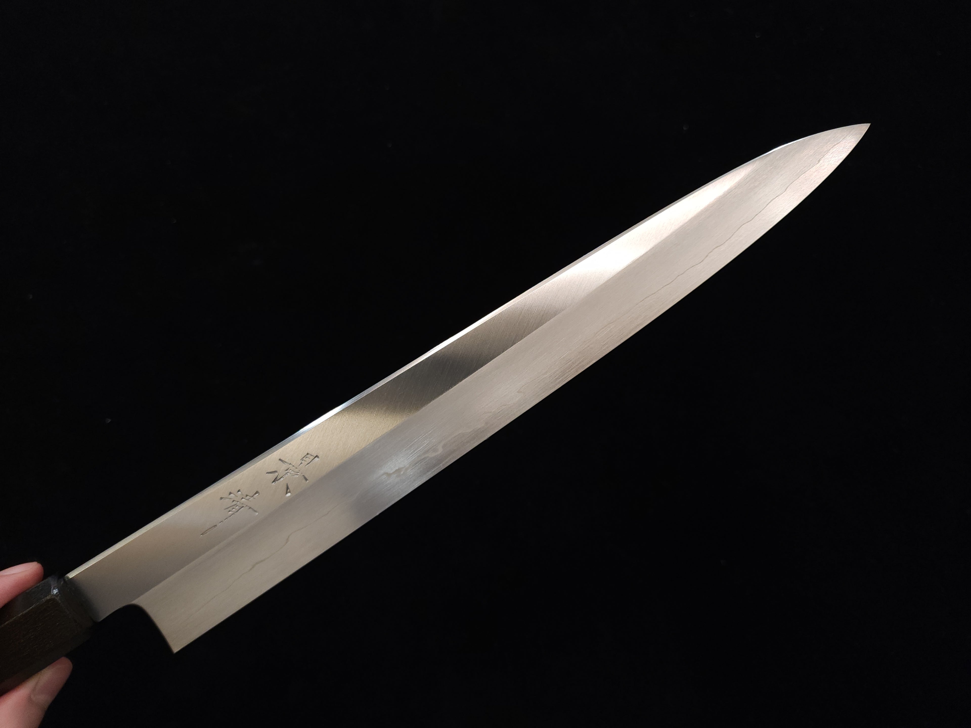 景清銀三鋼和筋引270mm (漆柄) 連鞘