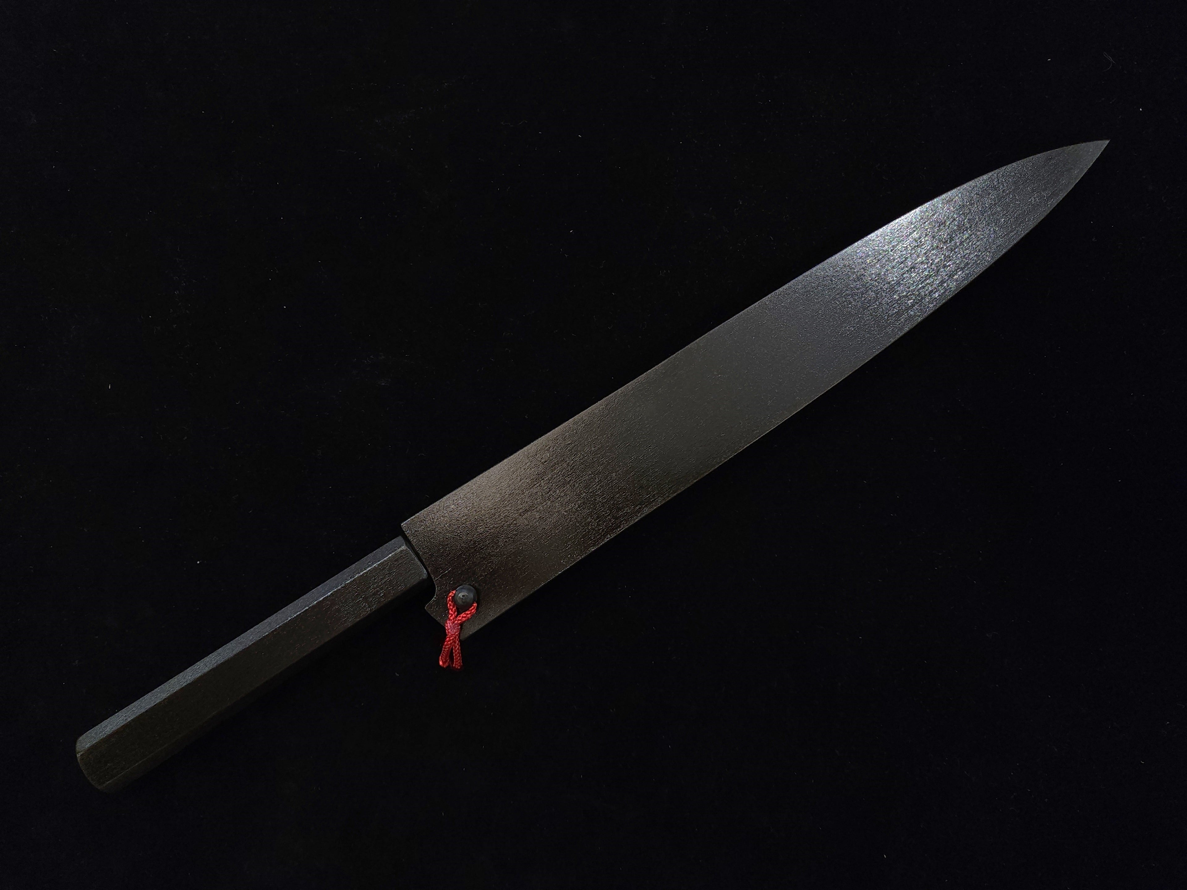 景清銀三鋼和筋引270mm (漆柄) 連鞘