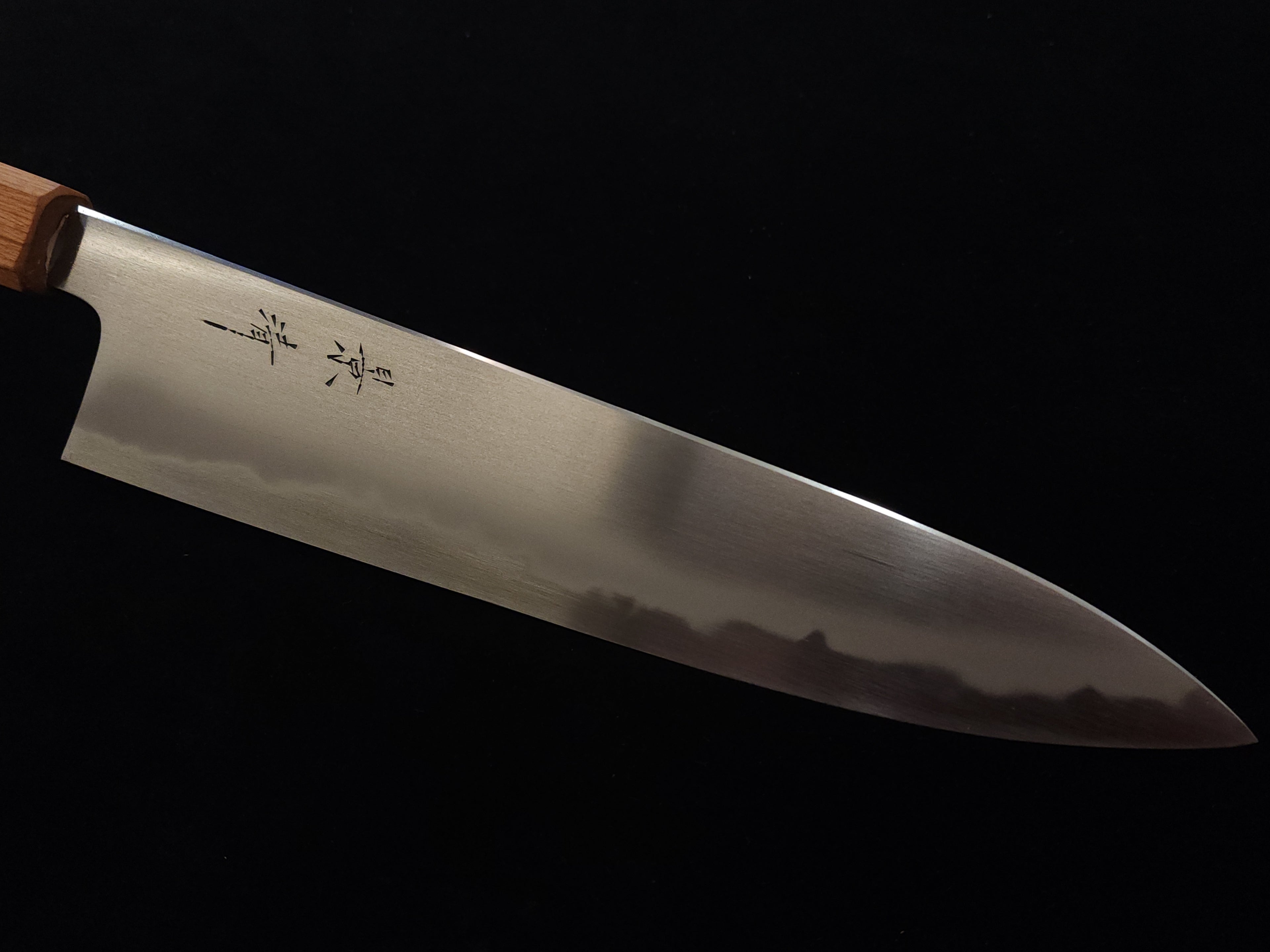 景清極上櫻白二鋼牛刀240mm連鞘