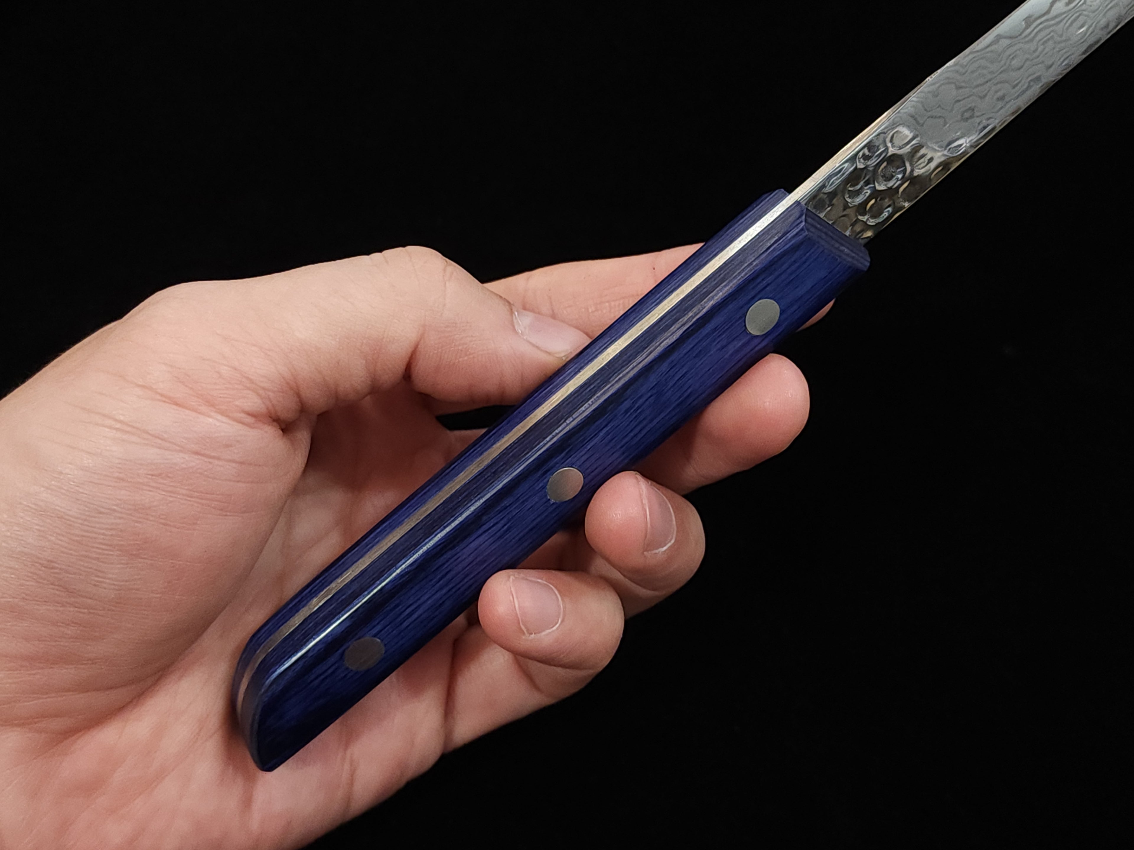 景作AUS10大馬士革鎚目扒刀(青合板)