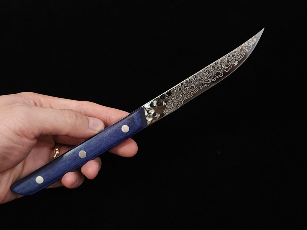 King AUS-10 Damascus Steak Knife