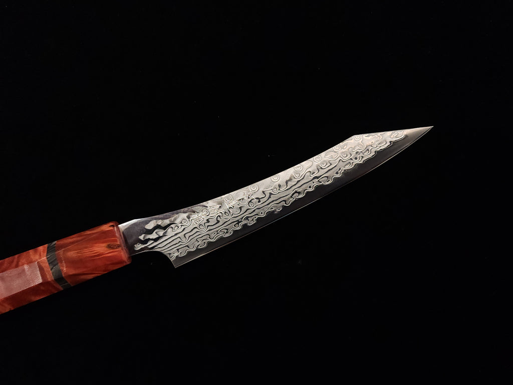 龍泉紅蓮緋龍‧改小刀135mm SPG STRIX (連鞘)