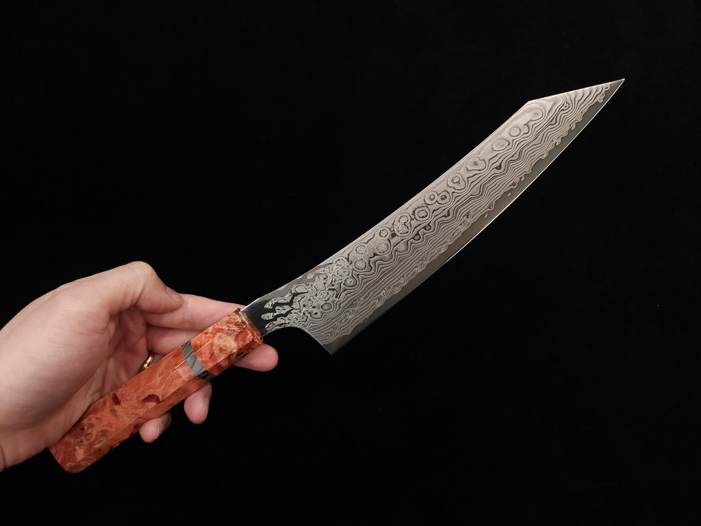 龍泉紅蓮緋龍‧改牛刀210mm SPG STRIX (連鞘)