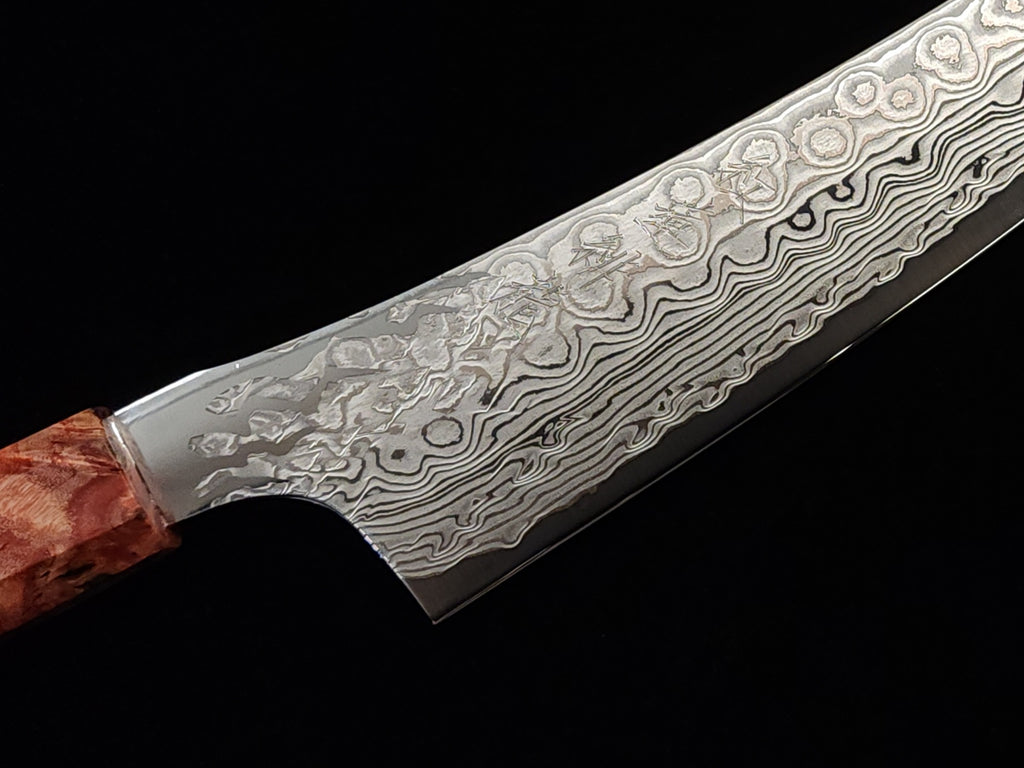 龍泉紅蓮緋龍‧改牛刀210mm SPG STRIX (連鞘)