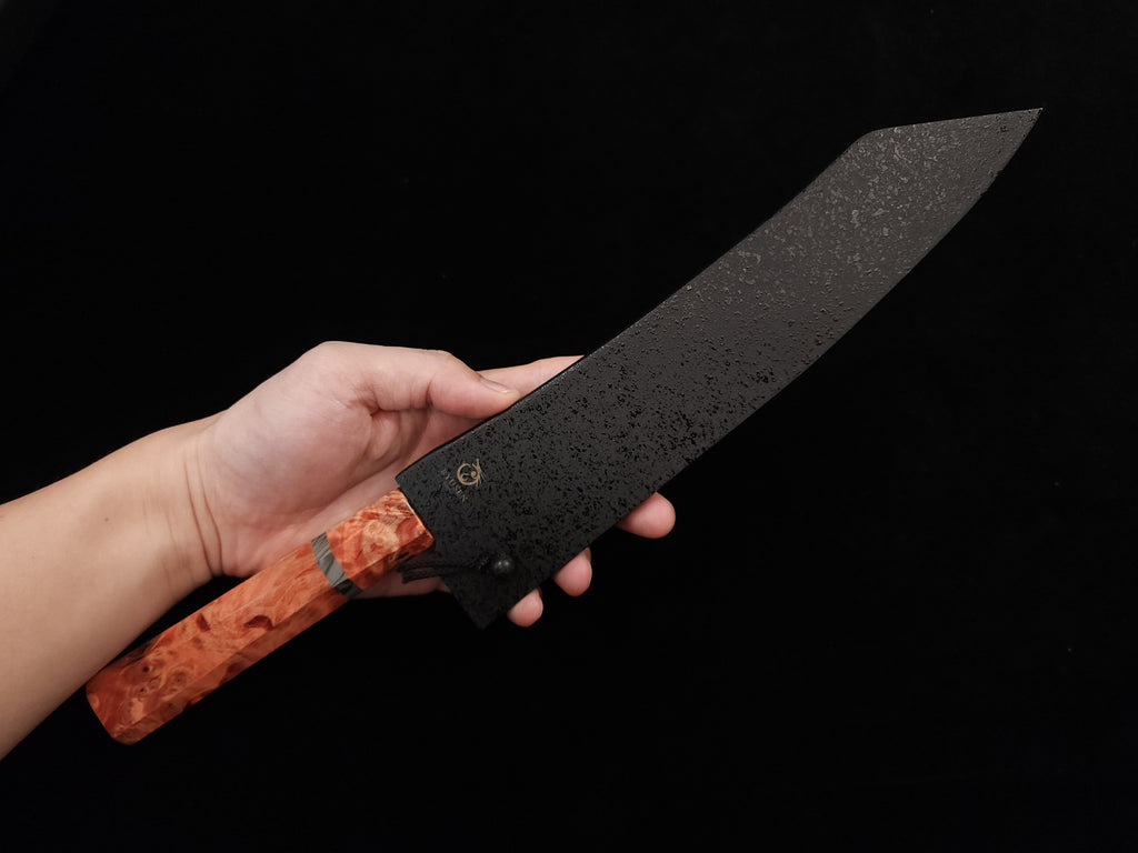 龍泉紅蓮緋龍‧改牛刀210mm SPG STRIX (連鞘)