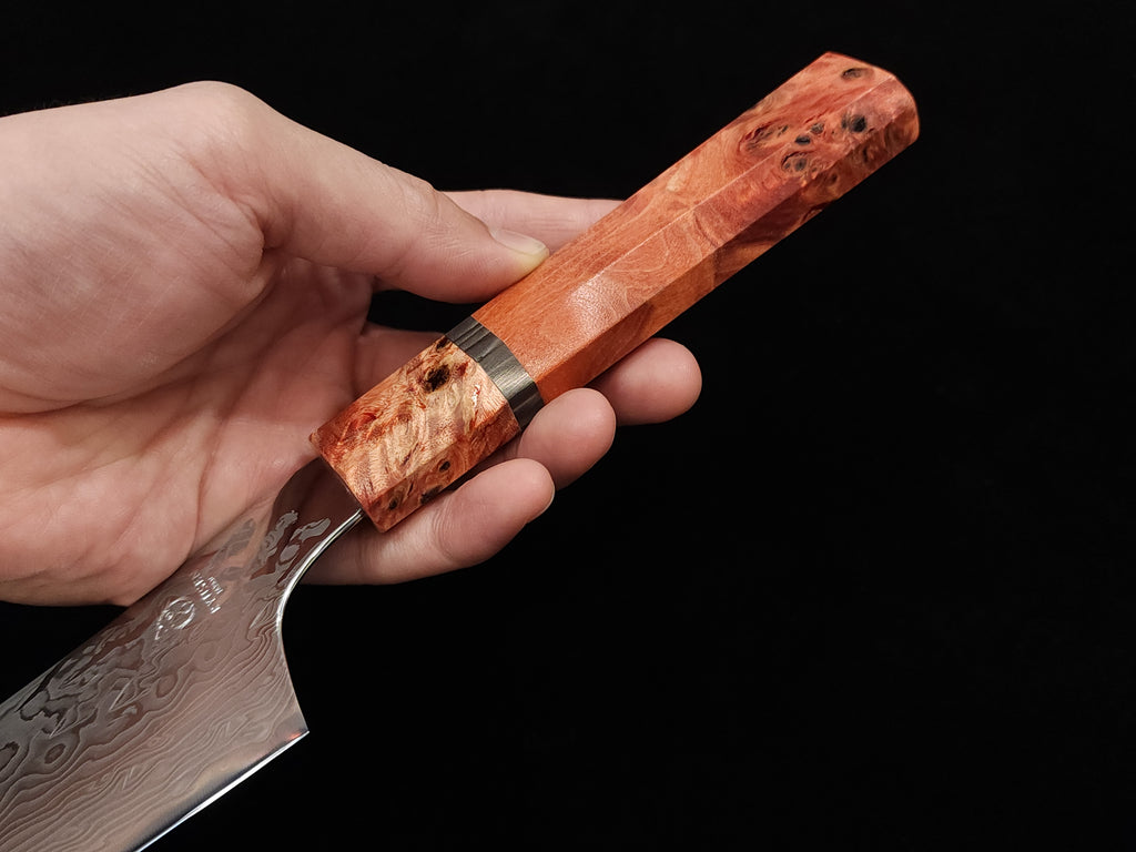 龍泉紅蓮緋龍‧改牛刀210mm SPG STRIX (連鞘)