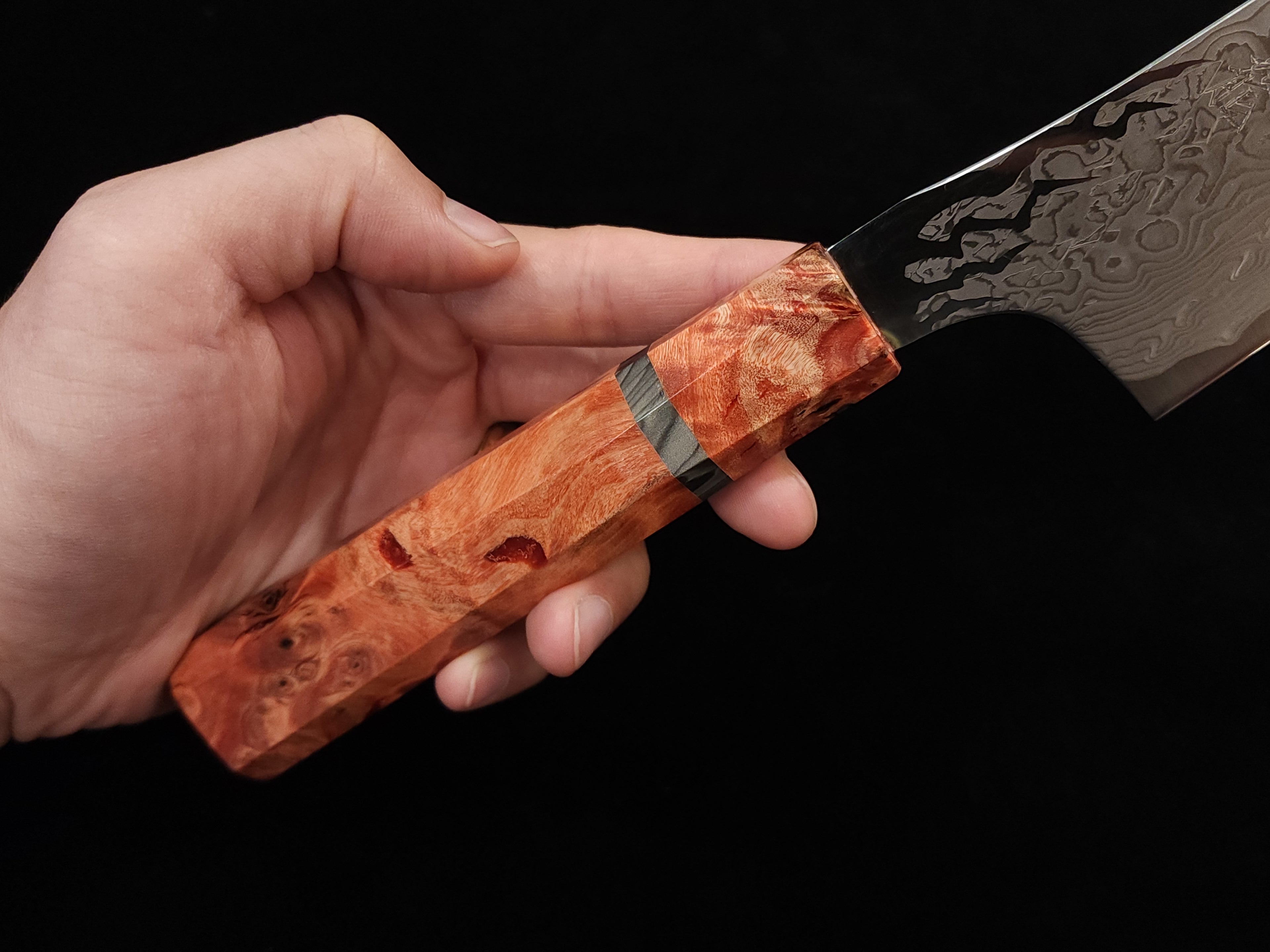 龍泉紅蓮緋龍‧改牛刀210mm SPG STRIX (連鞘)