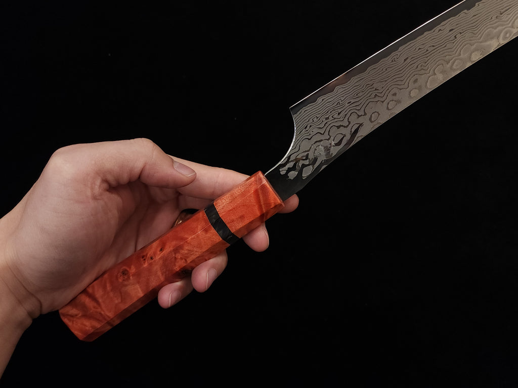 龍泉紅蓮緋龍‧改筋引260mm SPG STRIX (連鞘)