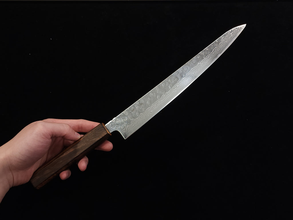 景作440C鏡面大馬士革筋引240mm