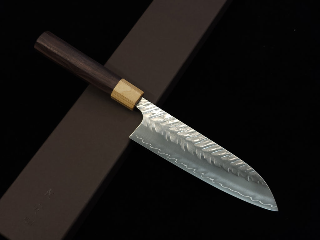 Yoshimi Kato SPG STRIX V-Tsuchime Santoku 170mm