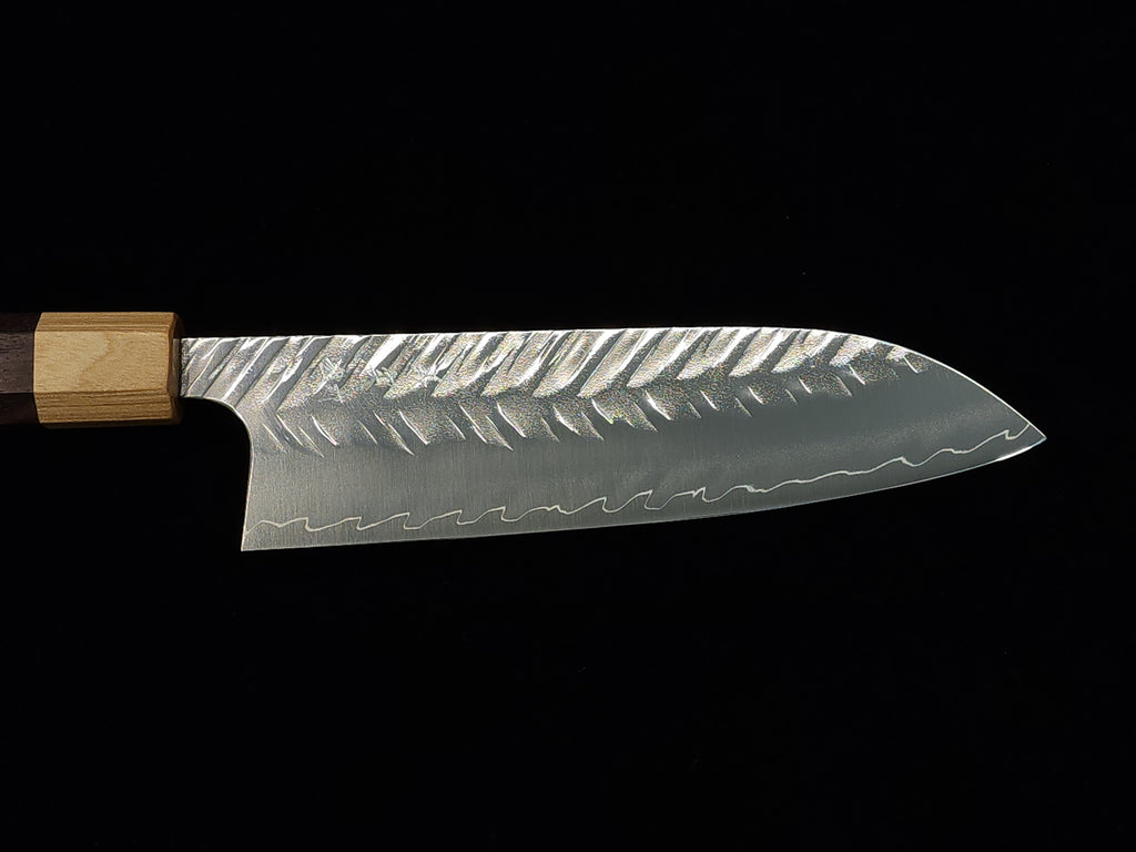 Yoshimi Kato SPG STRIX V-Tsuchime Santoku 170mm