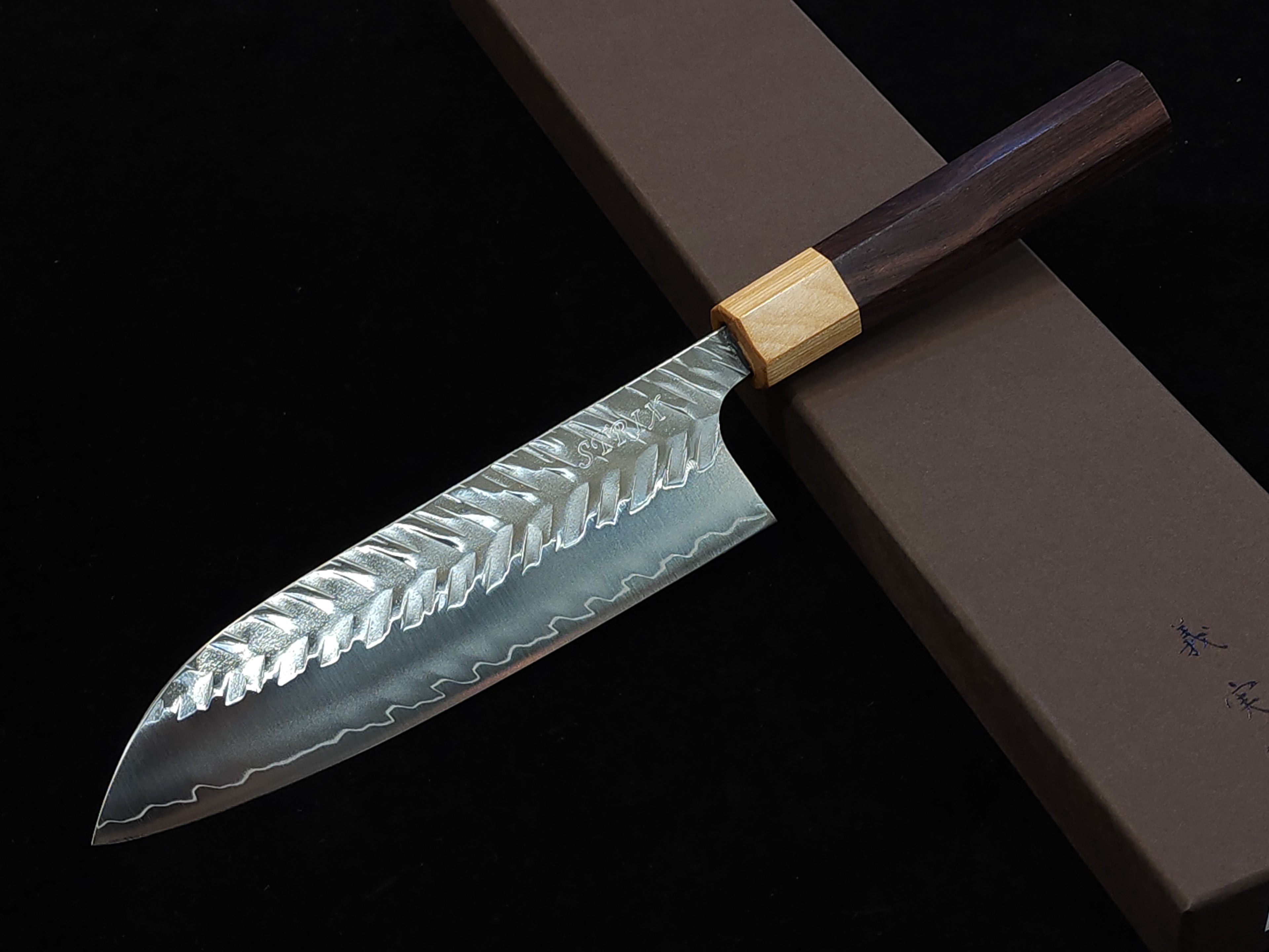 加藤義實SPG STRIX V型鎚目170mm三德刀