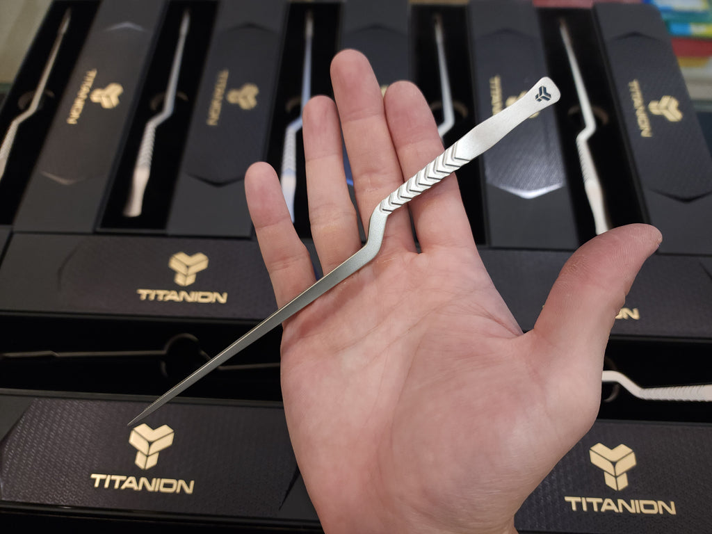 Titanion BOLT Offset Tweezers 20cm