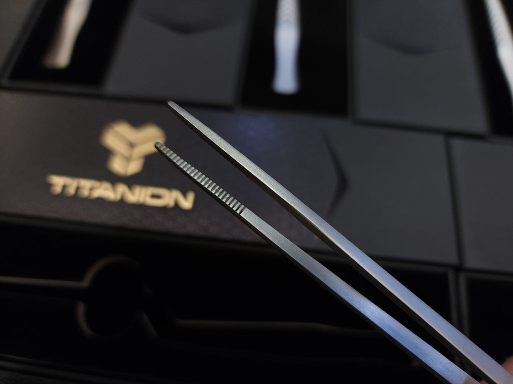Titanion BOLT Offset Tweezers 20cm