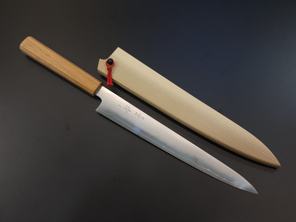 景清櫻銀三筋引240mm連鞘