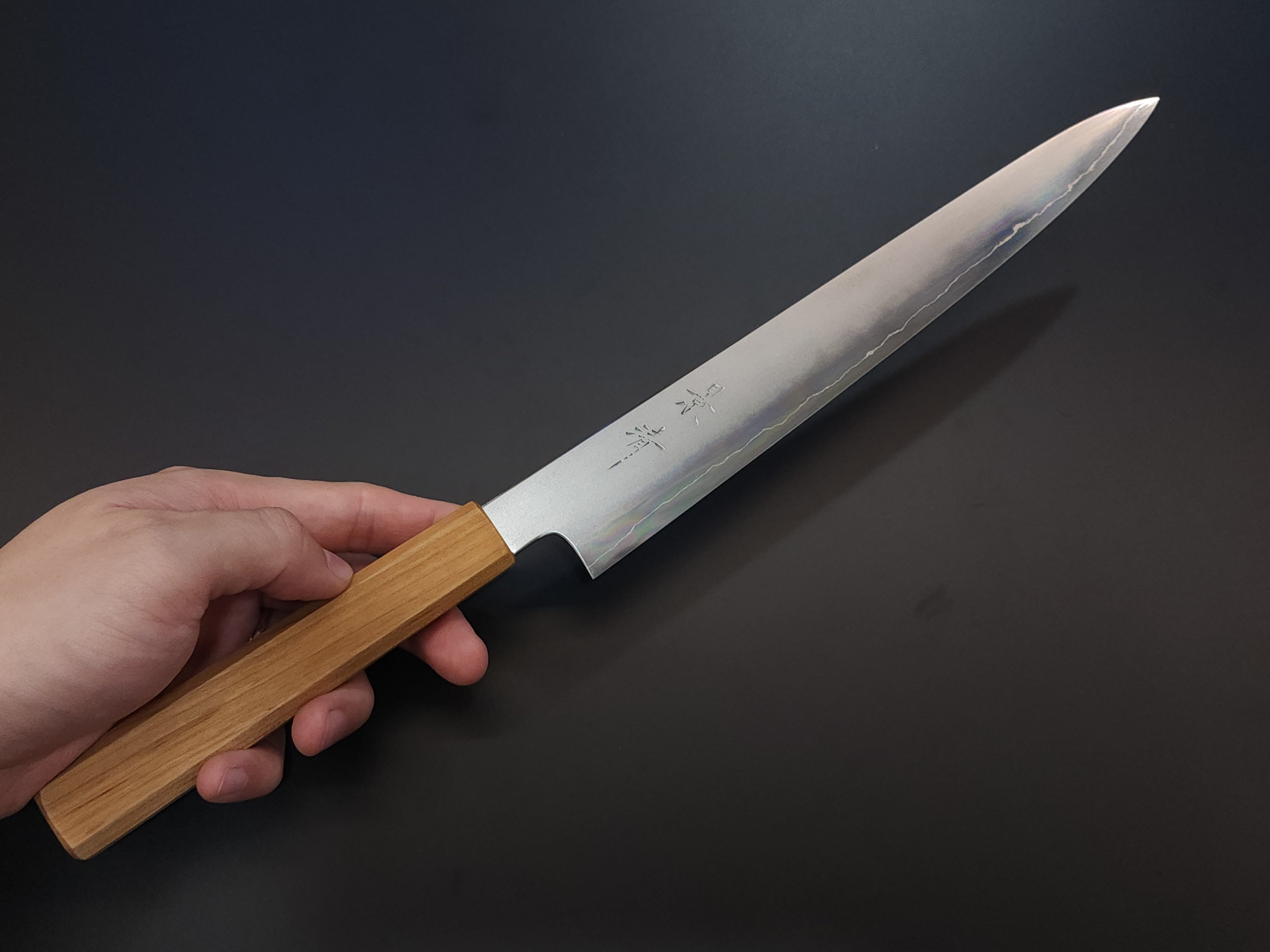 景清櫻銀三筋引240mm連鞘