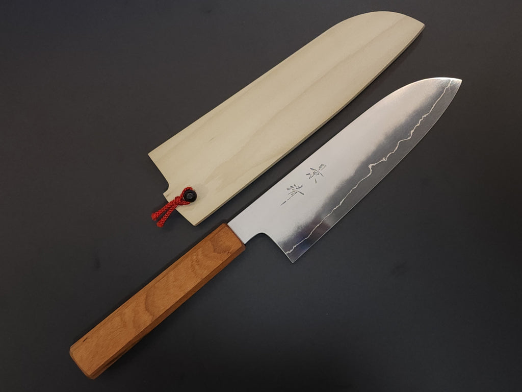 Kagekiyo Sakura Ginsan Santoku 180mm w/ Saya