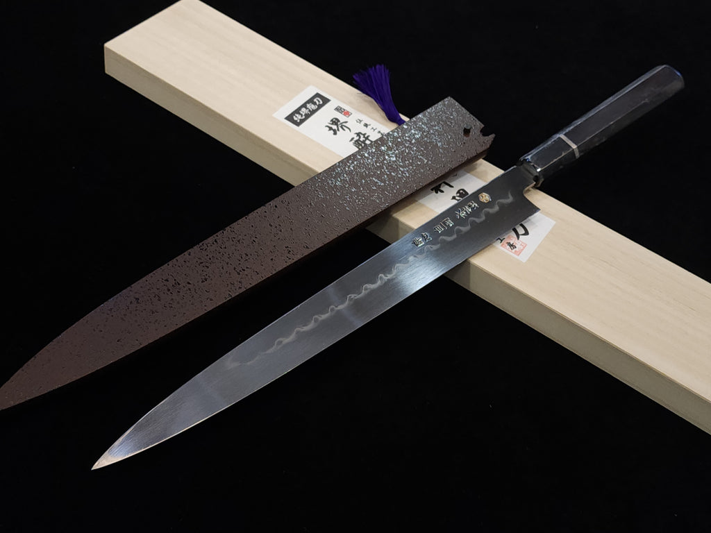 醉心池田美和白一鋼水本燒300mm 柳刃