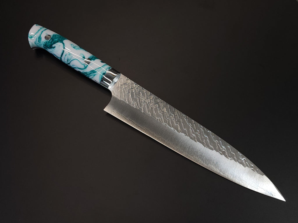 Takeshi Saji SPG STRIX Gyuto (Green/White)