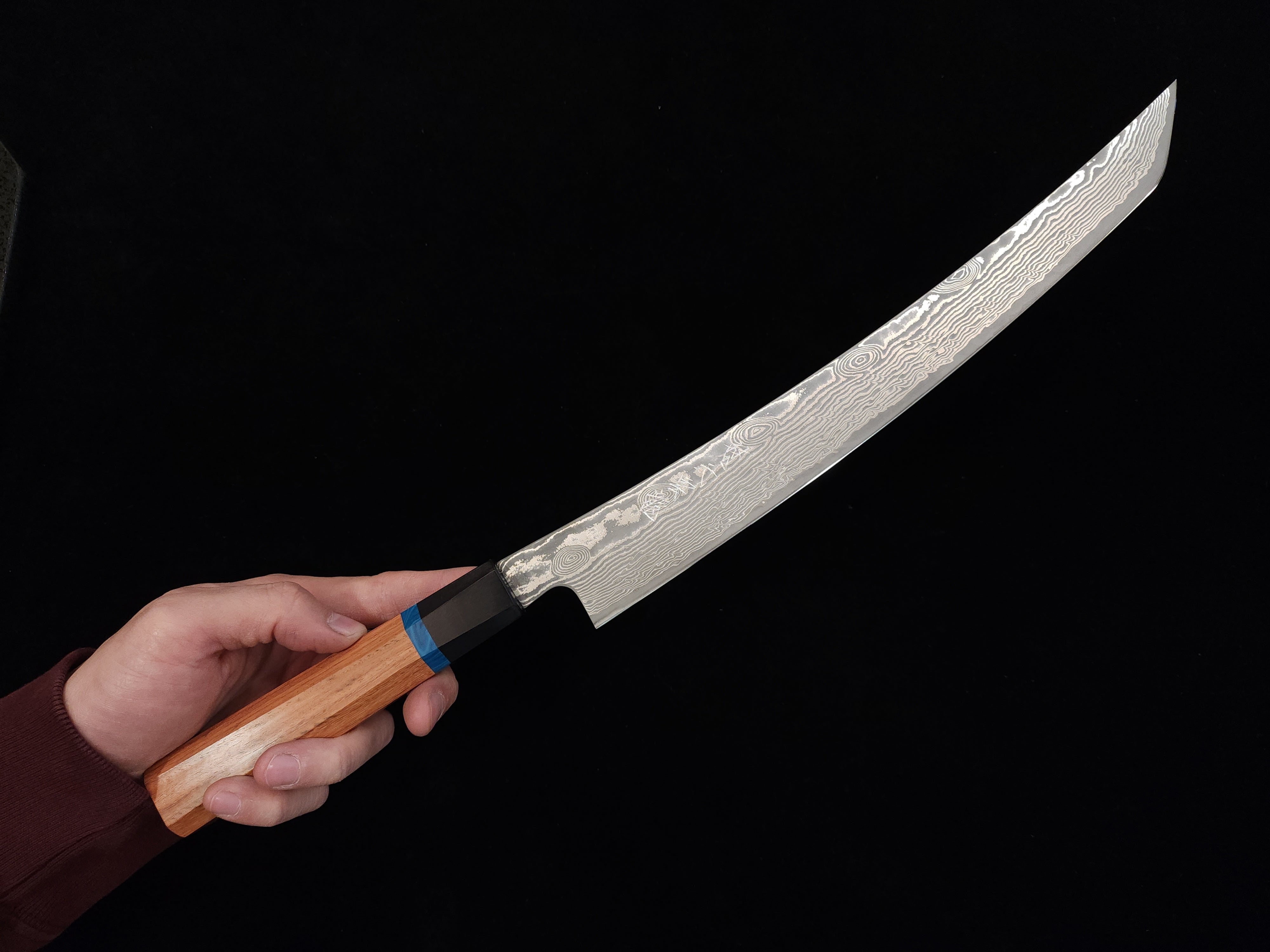 H*Y様 龍泉刃物蒼龍鱗筋引未使用品