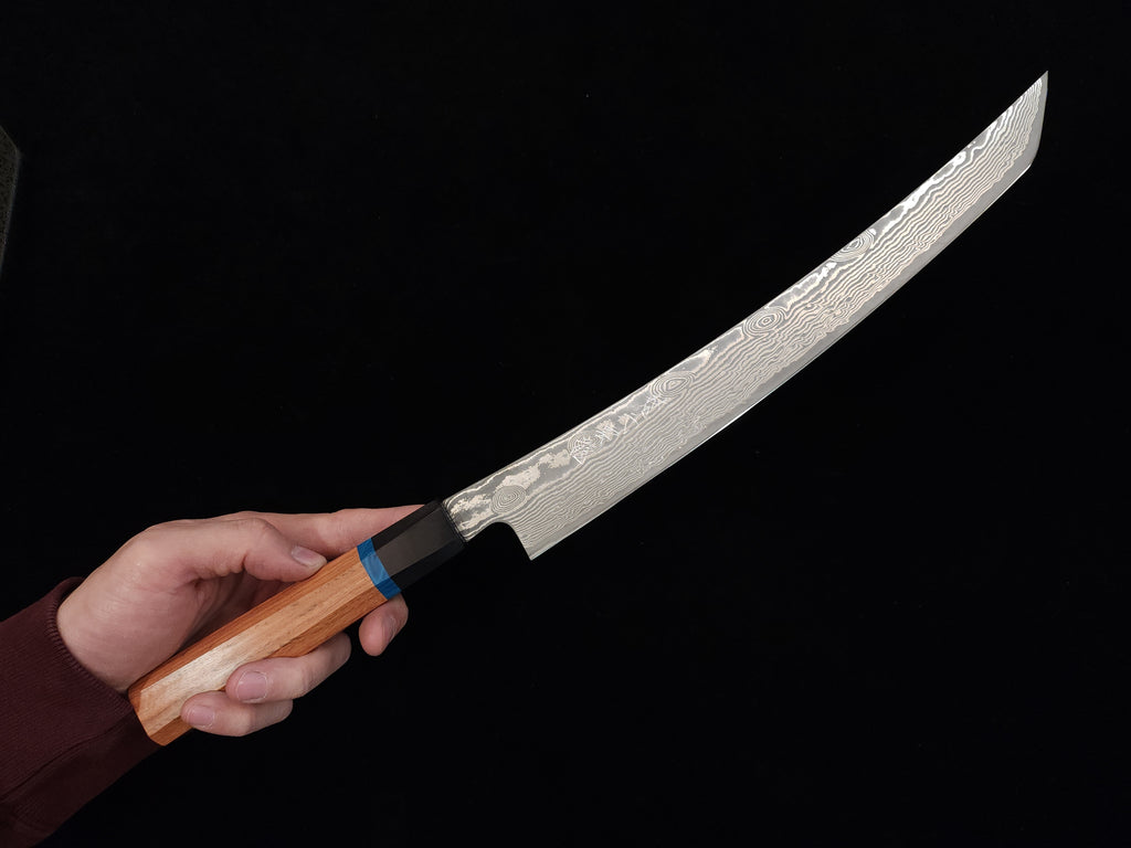 龍泉梵天雲龍‧改(和)VG-10先丸筋引300mm 連鞘