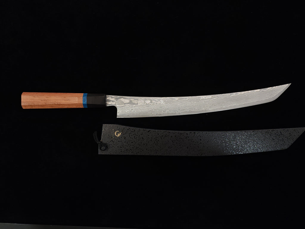 龍泉梵天雲龍‧改(和)VG-10先丸筋引300mm 連鞘