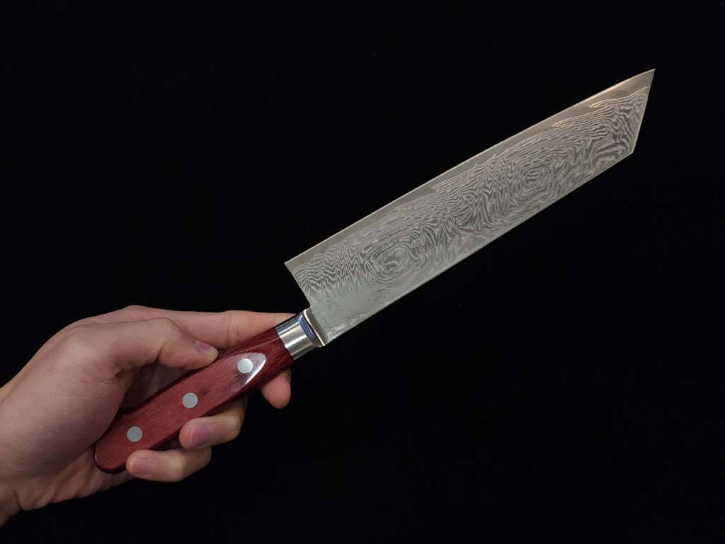 景作AUS10 旋渦大馬士革切付210mm