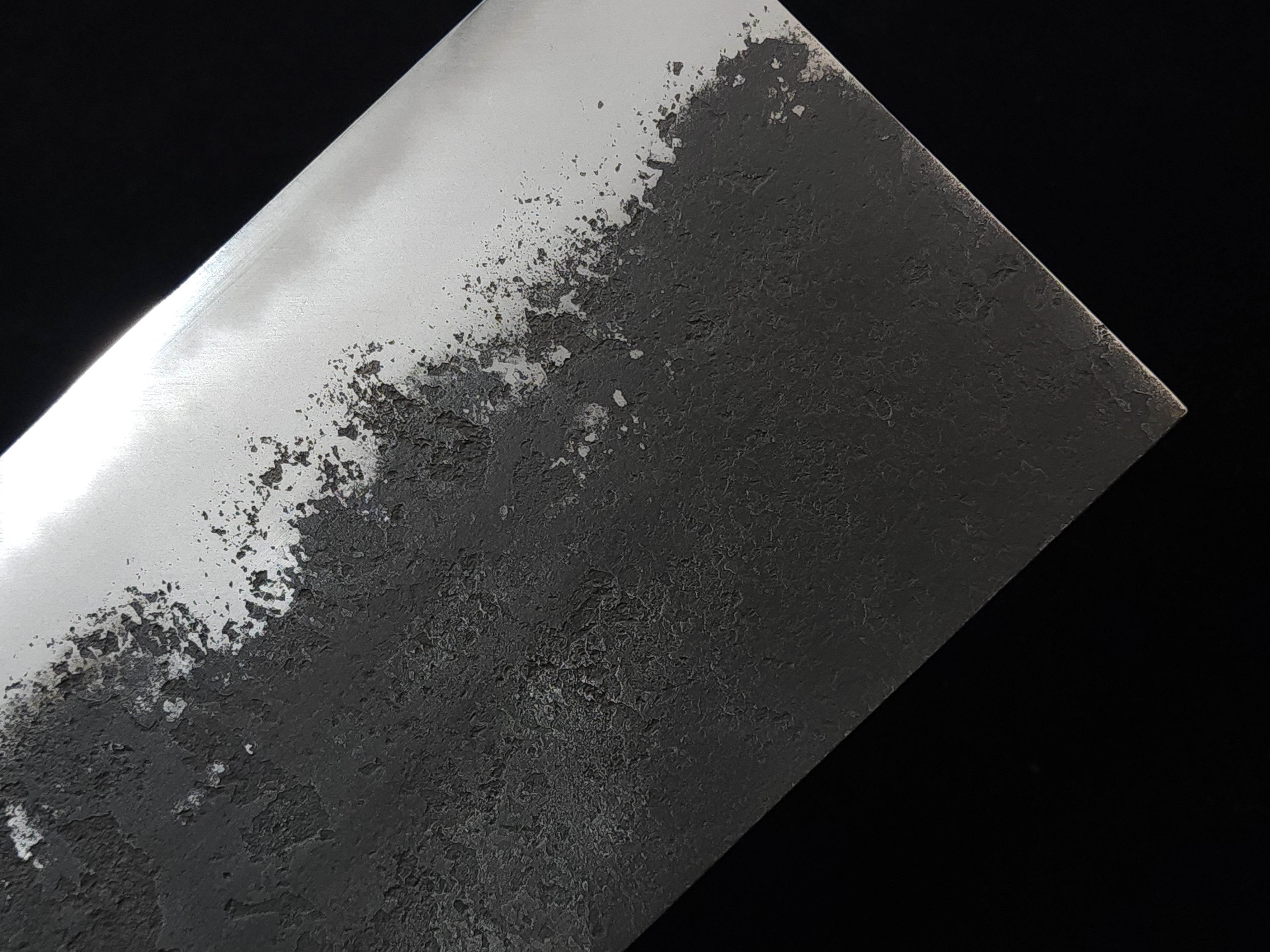 真崎直樹本三枚白二鋼黑梨地中華刀210mm