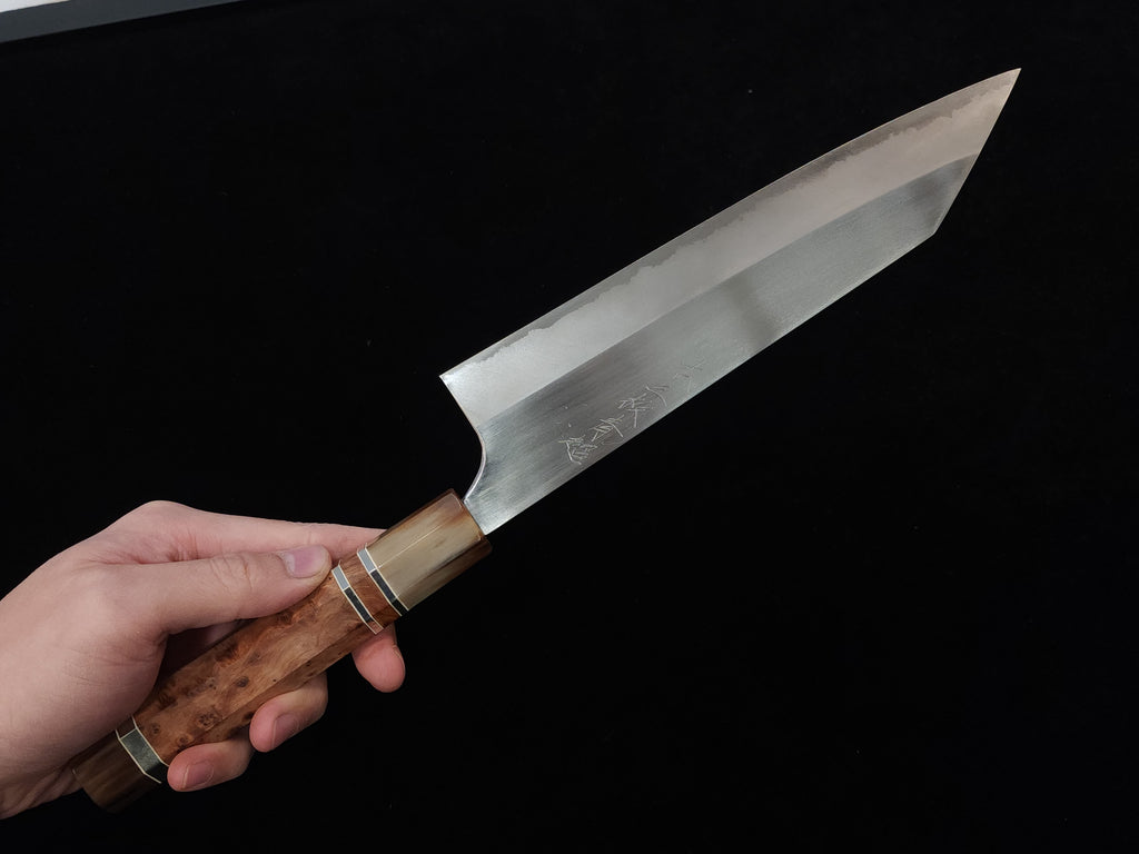 真崎直樹本三枚超青鋼切付牛刀210mm