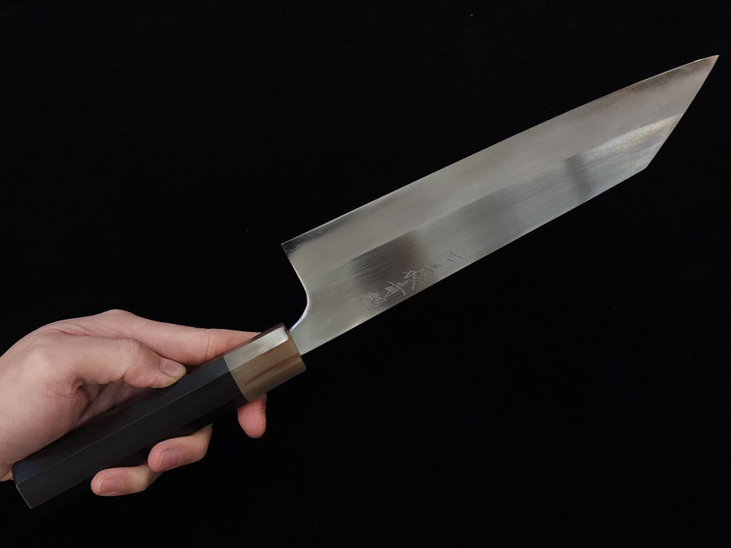 真崎直樹本三枚超青鋼切付牛刀240m