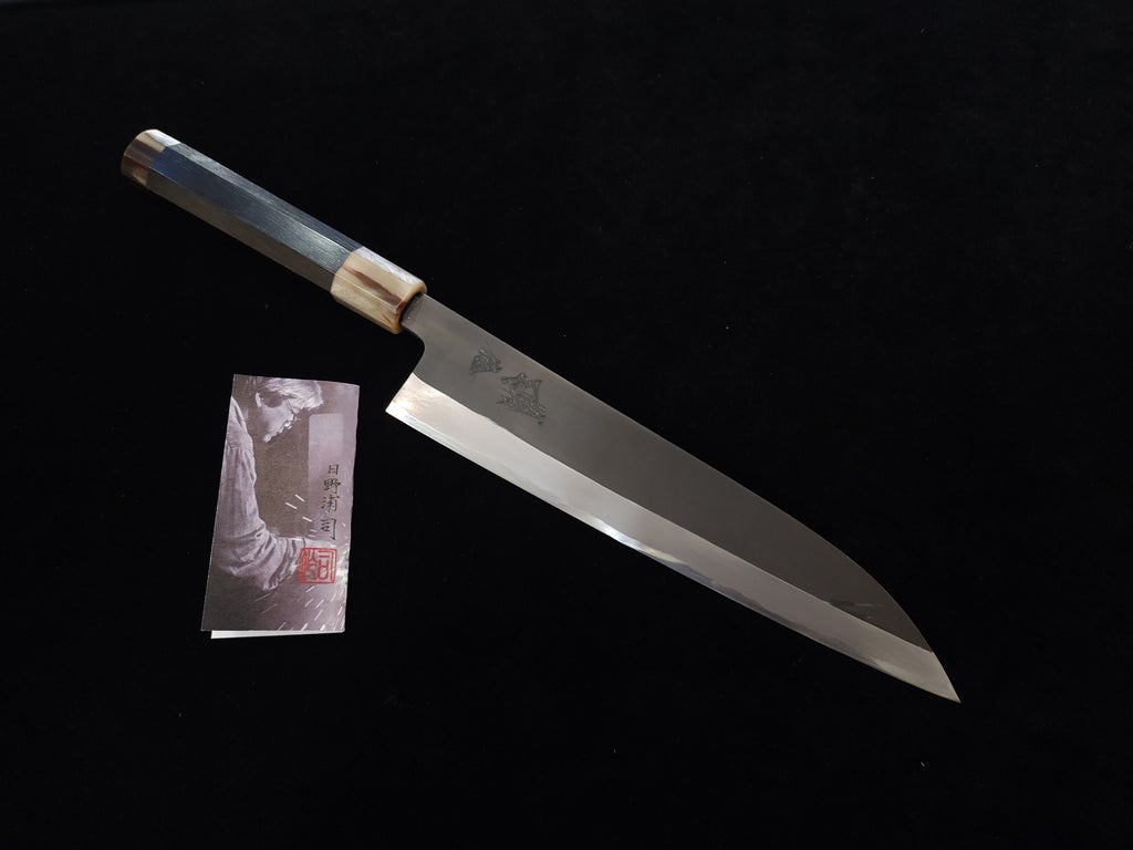 日野浦司本割込白二黑打240mm牛刀