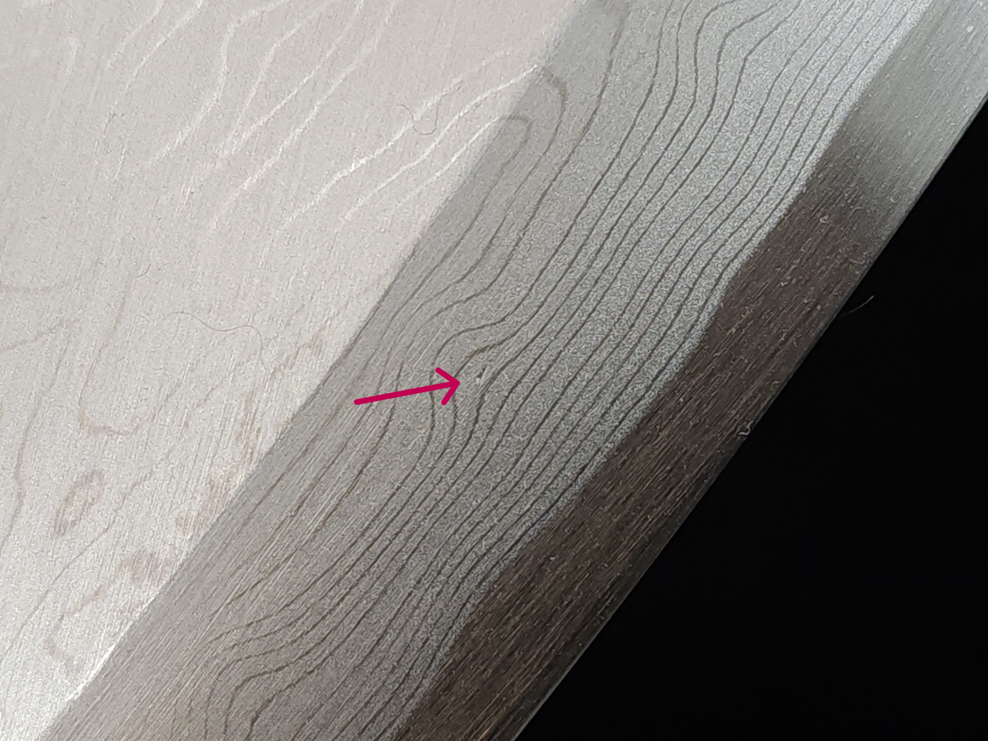 堺實光青一墨流165mm 出刃 (輕微瑕疵)