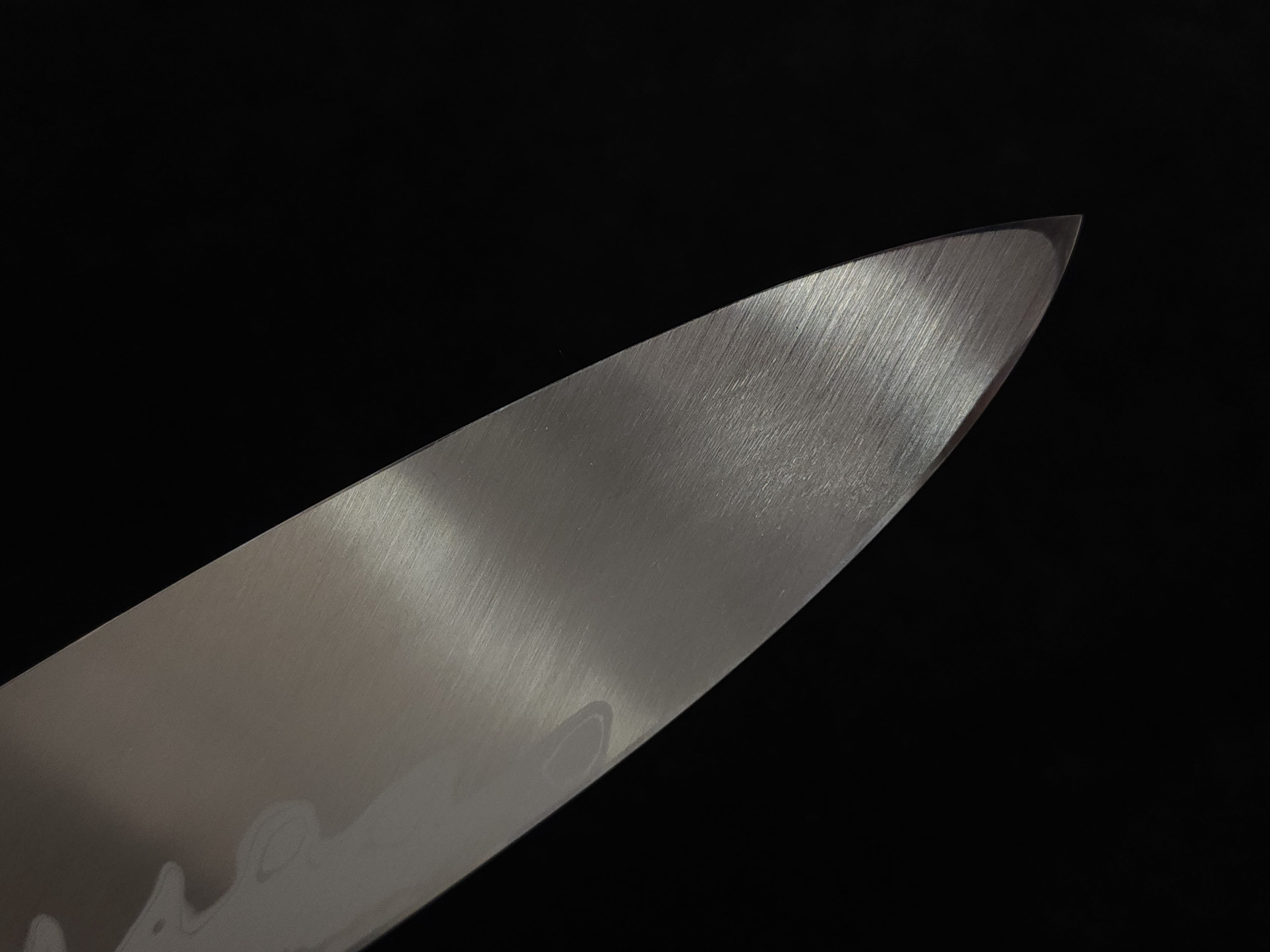 堺實光青一墨流165mm 出刃 (輕微瑕疵)