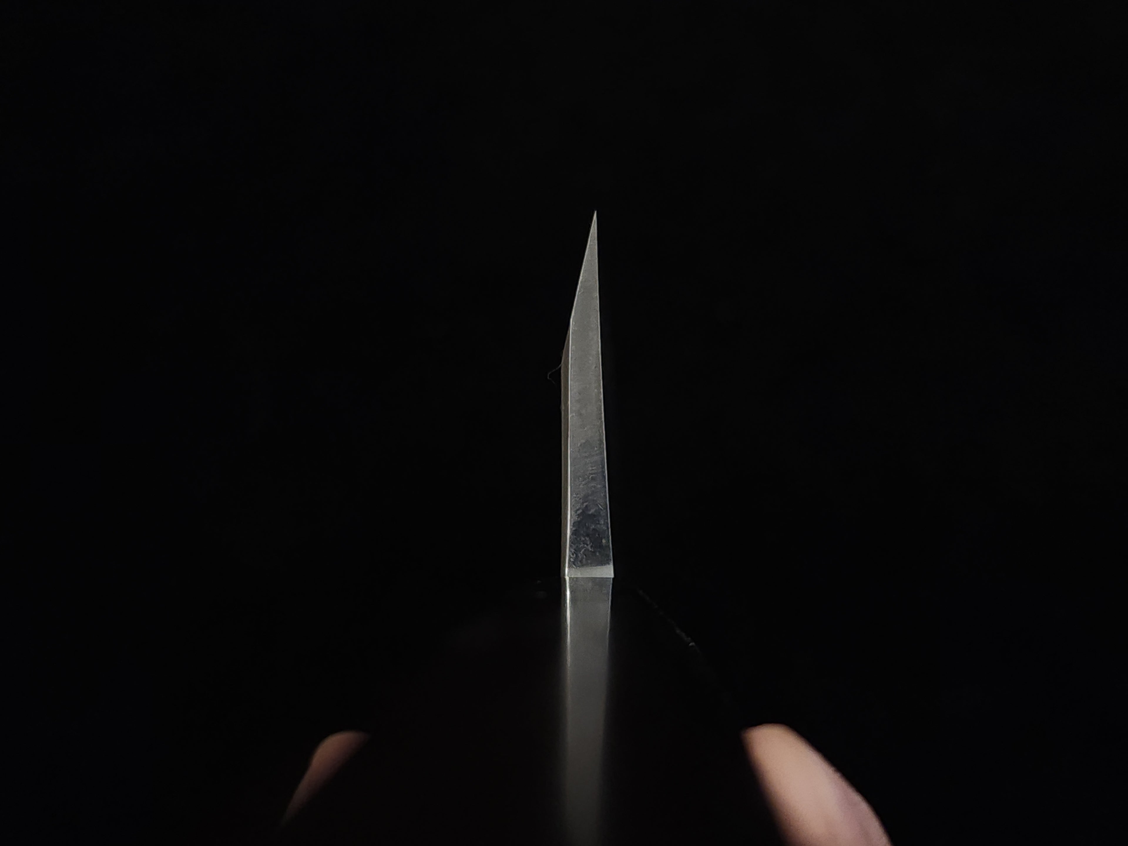 堺實光青一墨流165mm 出刃 (輕微瑕疵)