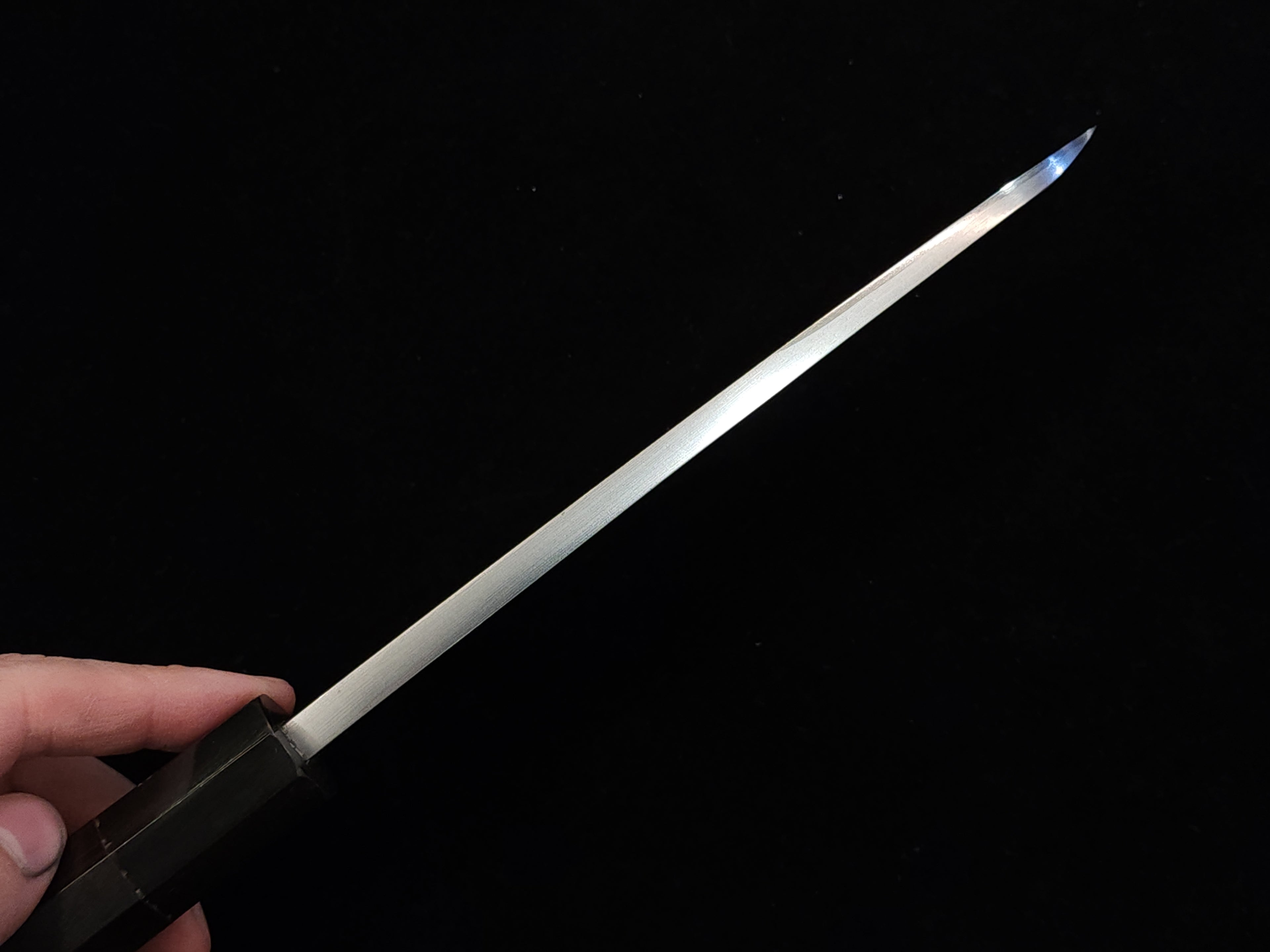 堺實光青一墨流165mm 出刃 (輕微瑕疵)