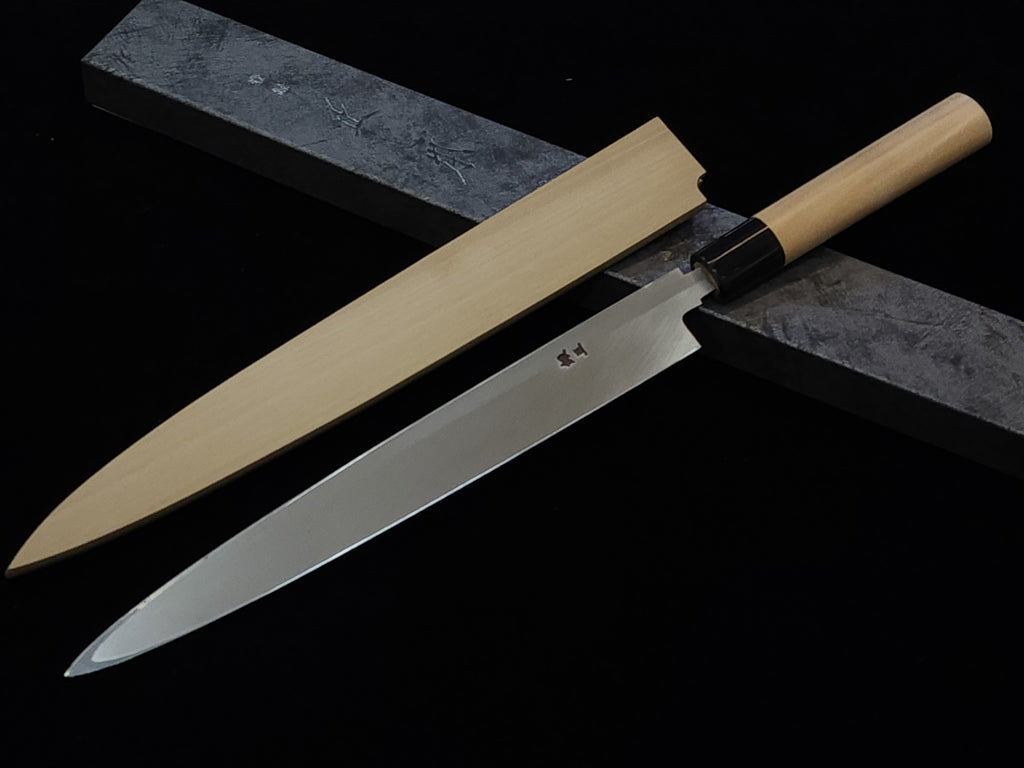 正本總本店GS0427銀三鋼柳刃270mm連鞘