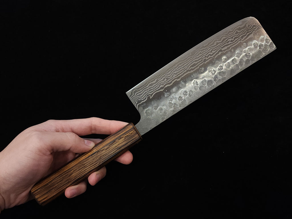 King 440C Damascus Nakiri 160mm