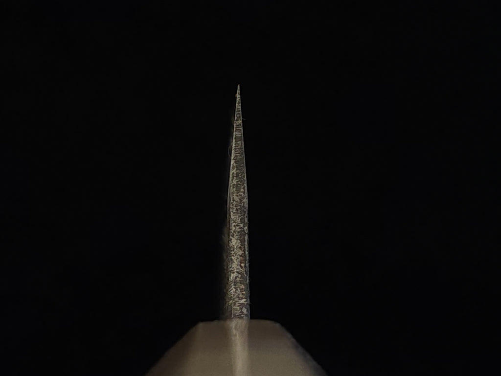 醉心池田美和作黑打牛刀白二鋼 240mm