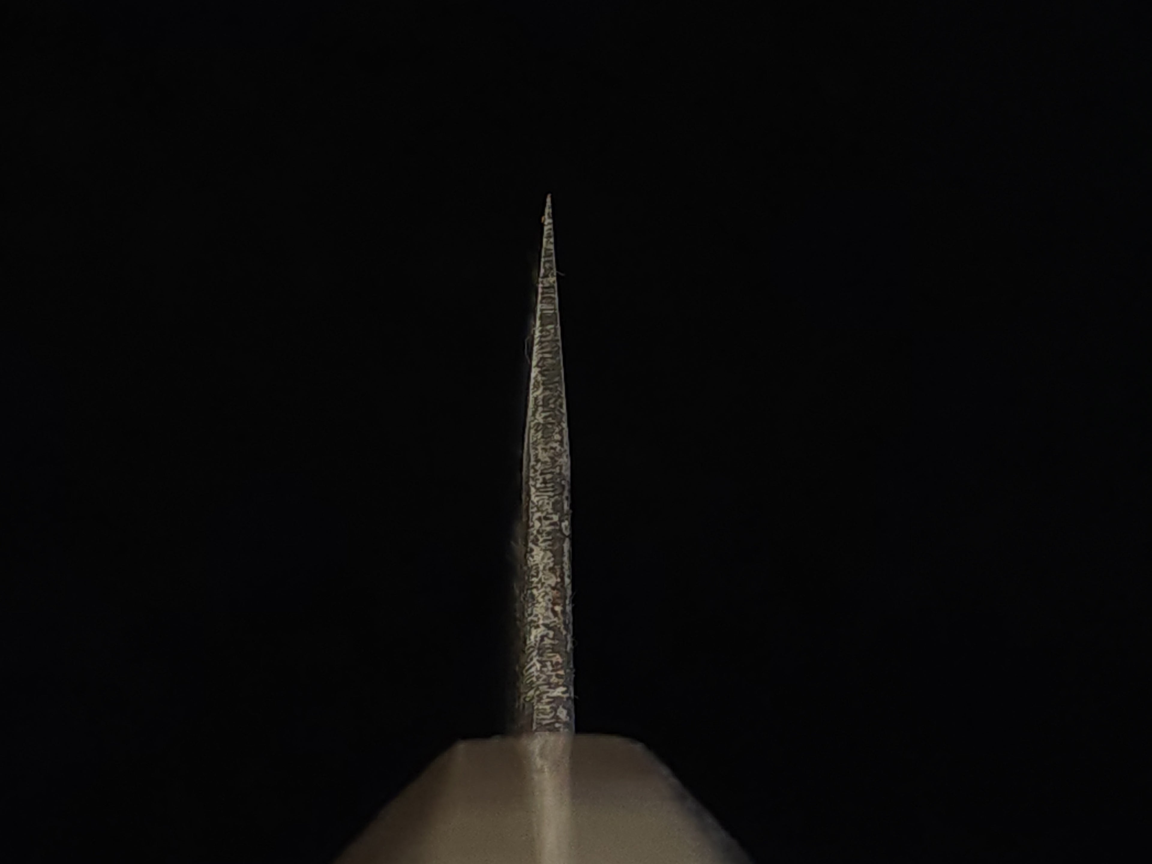 醉心池田美和作黑打牛刀白二鋼 240mm