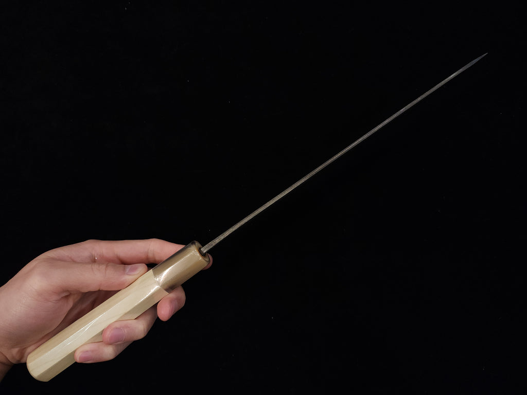 醉心池田美和作黑打牛刀白二鋼 240mm