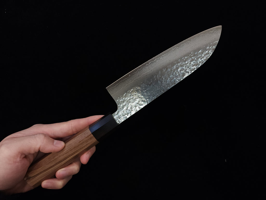 黑崎真VG7大馬士革三德刀165mm