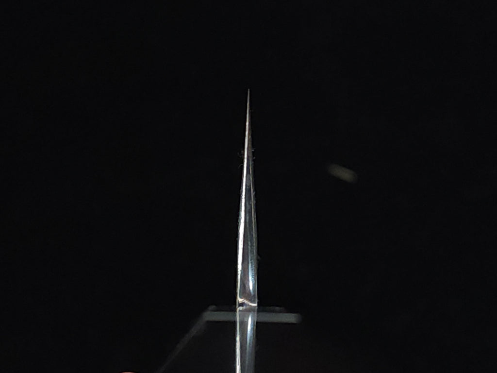 景清青一墨流黑染牛刀240mm連鞘