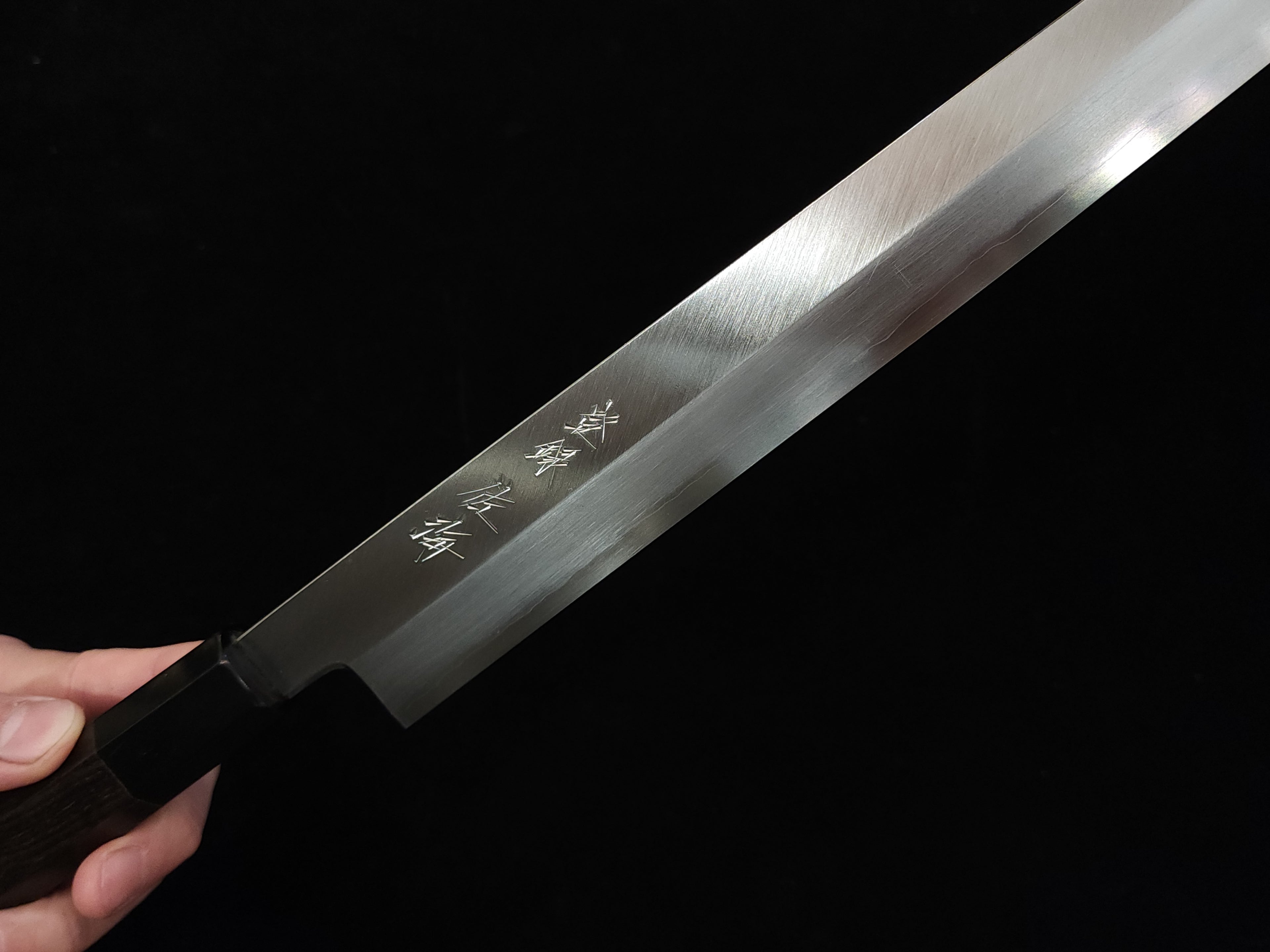 佐海銀三鋼切付柳刃300mm (中川 x 清水)