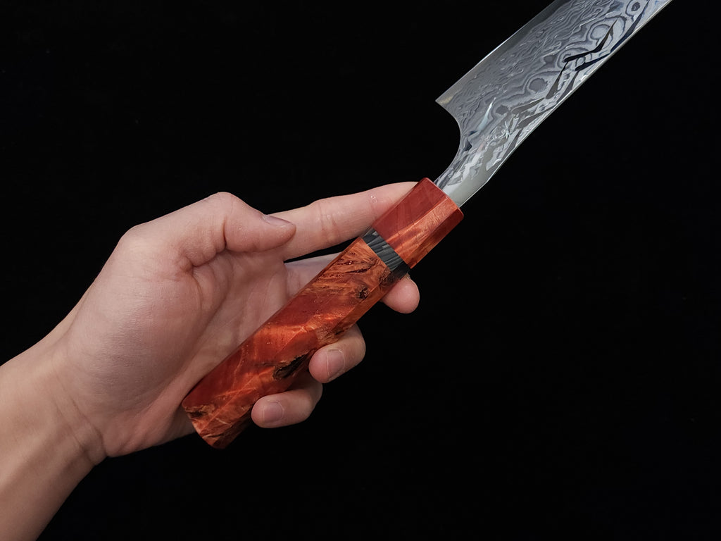 Ryusen Gurenhiryu Kai SPG STRIX Gyuto 240mm w/ Saya