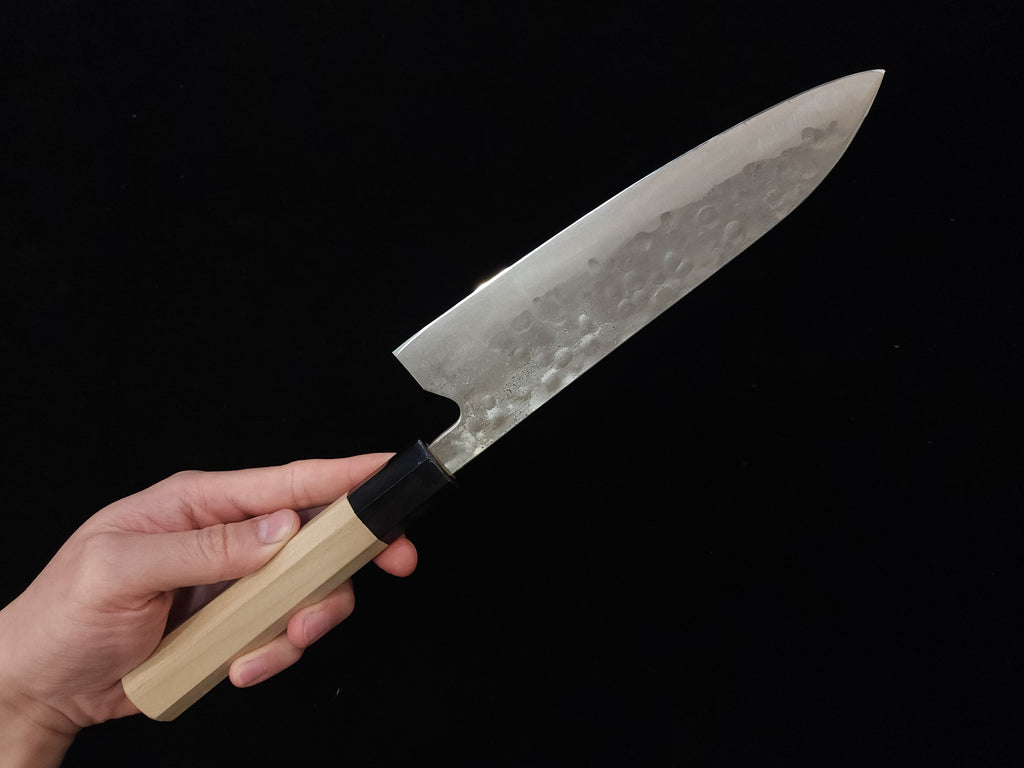 藤原照康 幻之名刀 白一鋼 牛刀 210mm