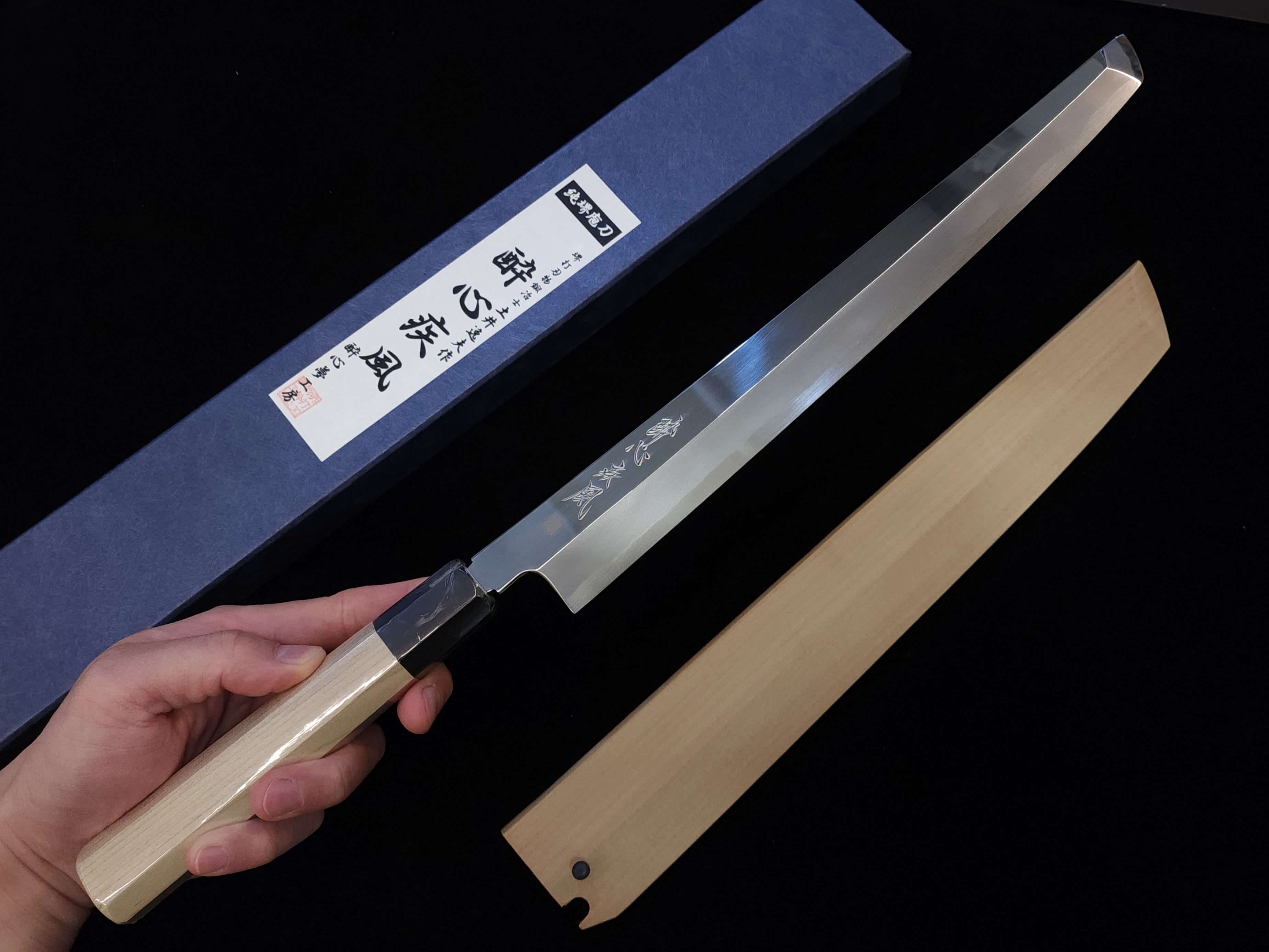 醉心疾風青二鋼先丸蛸引 300mm 連鞘