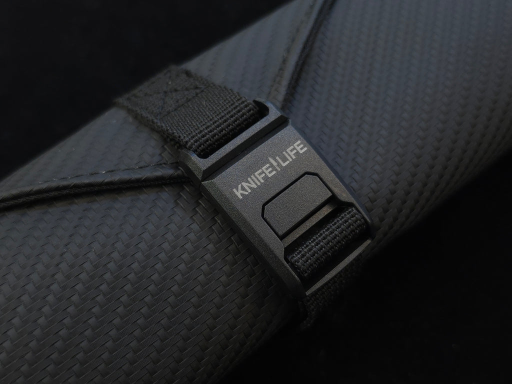Knife Life 12 Pocket Chef Utensil Roll (Carbon Fiber Pattern)